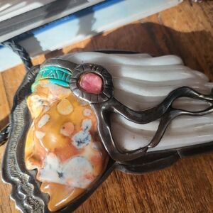 John Winston sterling silver belt buckle..